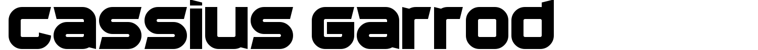 Cassius Garrod Font preview