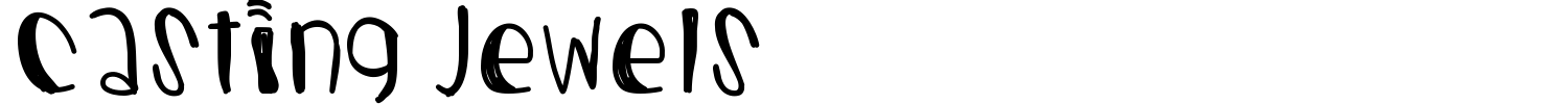 Casting Jewels Font preview