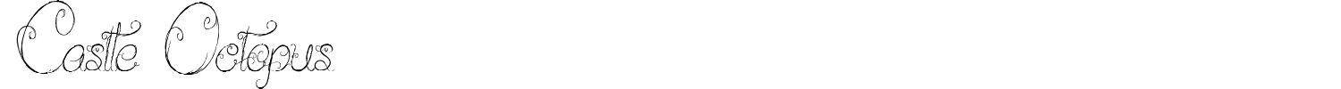 Castle Octopus Font preview