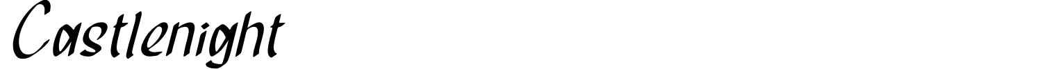 Castlenight Font preview