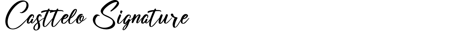 Casttelo Signature Font preview