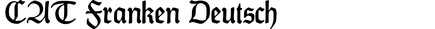 CAT Franken Deutsch Font preview