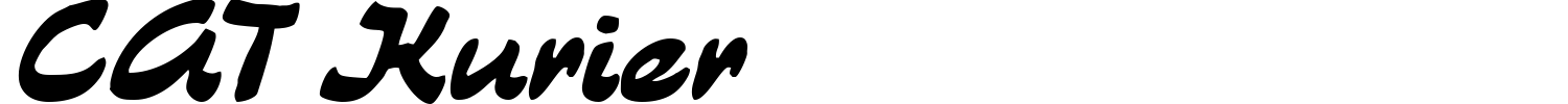 CAT Kurier Font preview