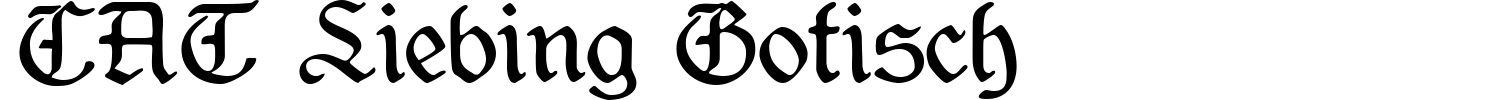 CAT Liebing Gotisch Font preview