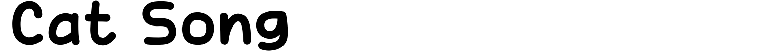 Cat Song Font preview