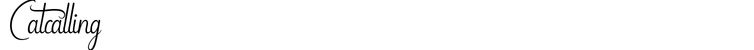 Catcalling Font preview