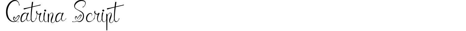 Catrina Script Font preview