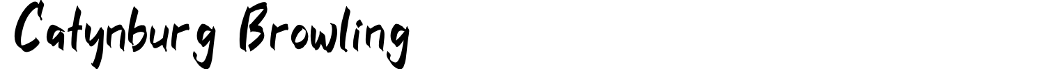 Catynburg Browling Font preview