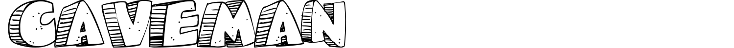 Caveman Font preview