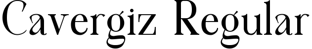 Cavergiz Regular Font preview