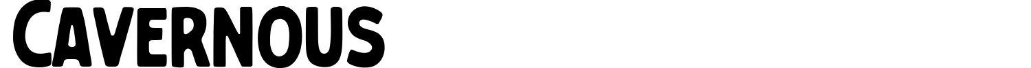 Cavernous Font preview