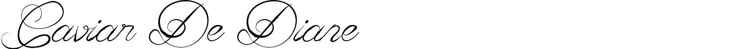 Caviar De Diane Font preview
