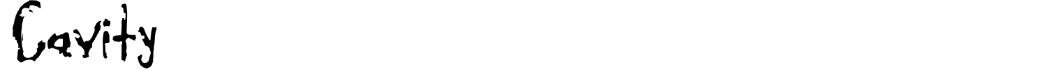 Cavity Font preview