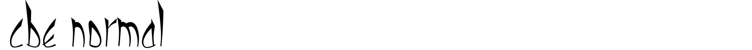 Cbe Normal Font preview