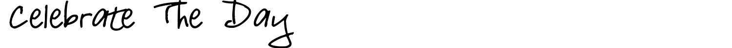 Celebrate The Day Font preview