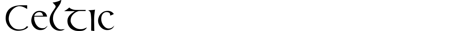 Celtic Font preview