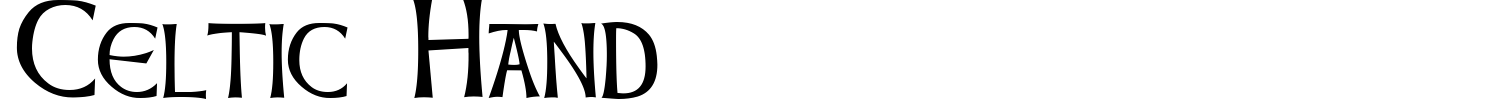 Celtic Hand Font preview