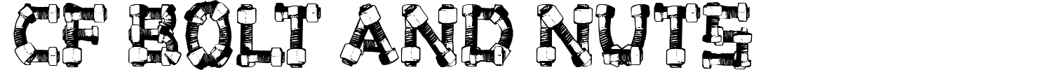 CF Bolt And Nuts Font preview