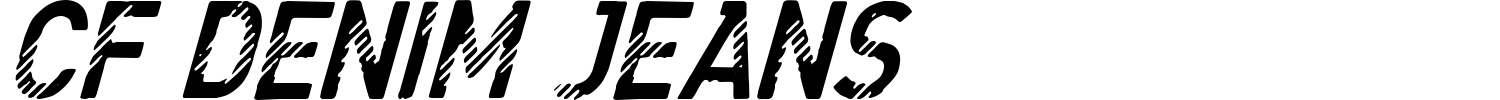 CF Denim Jeans Font preview