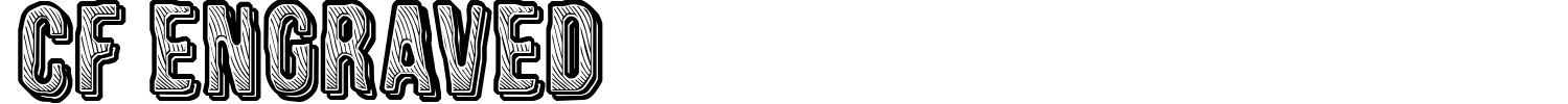 CF Engraved Font preview
