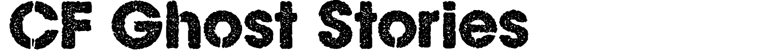 CF Ghost Stories Font preview