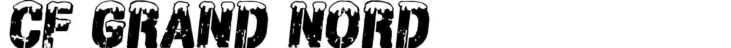 CF Grand Nord Font preview