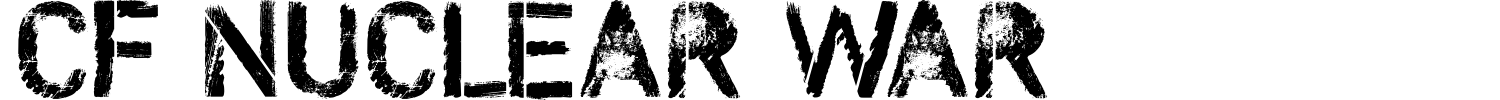 CF Nuclear War Font preview