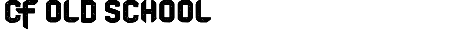 CF Old School Font preview