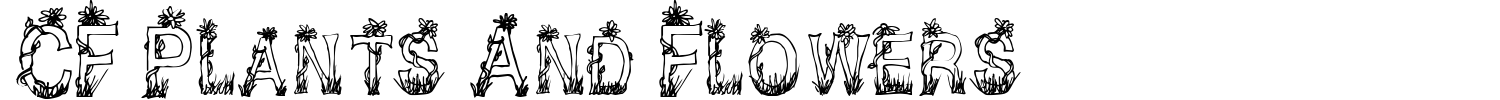CF Plants And Flowers Font preview