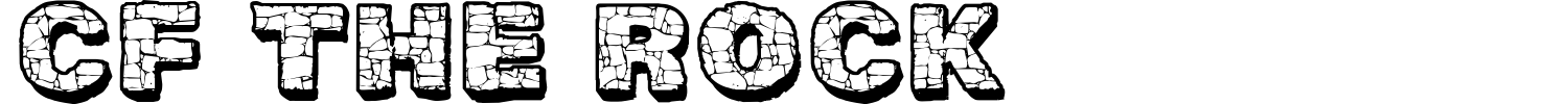 CF The Rock Font preview