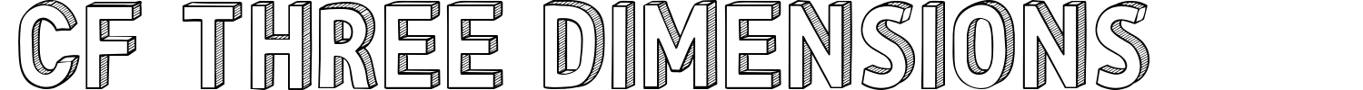 CF Three Dimensions Font preview