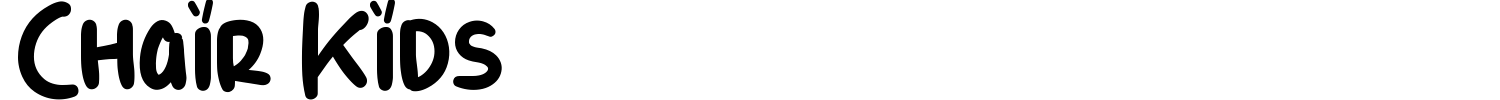 Chair Kids Font preview