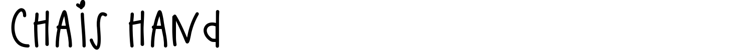 Chais Hand Font preview