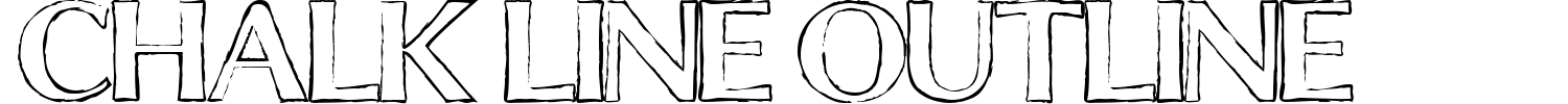 Chalk Line Outline Font preview