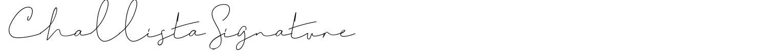 Challista Signature Font preview