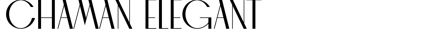 Chaman Elegant Font preview