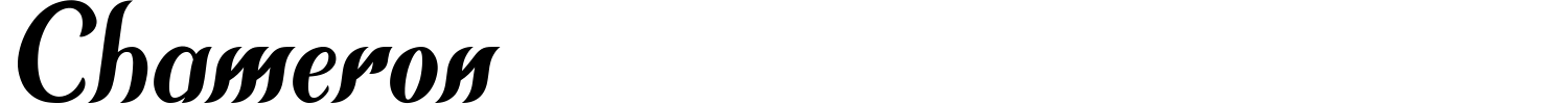 Chameron Font preview