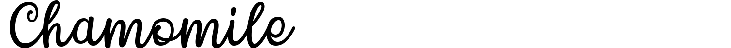 Chamomile Font preview