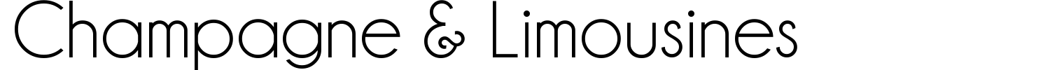 Champagne & Limousines Font preview