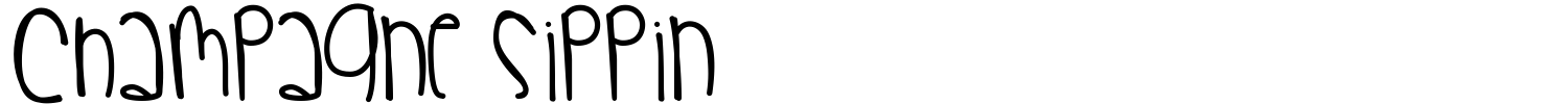 Champagne Sippin Font preview