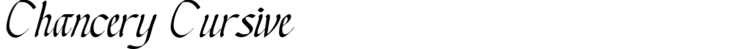 Chancery Cursive Font preview