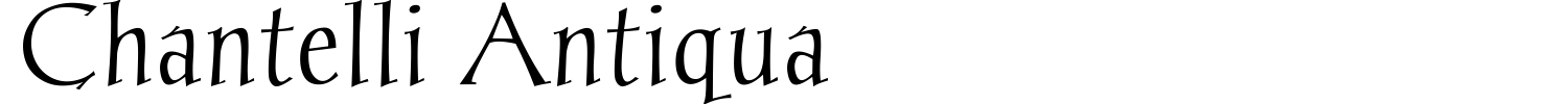 Chantelli Antiqua Font preview