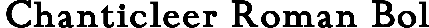 Chanticleer Roman Bold Font preview