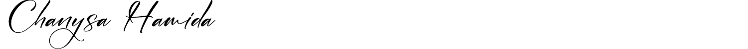 Chanysa Hamida Font preview