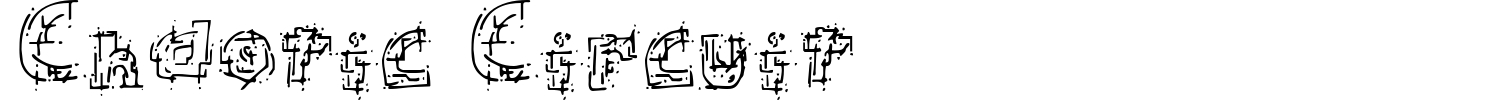 Chaotic Circuit Font preview