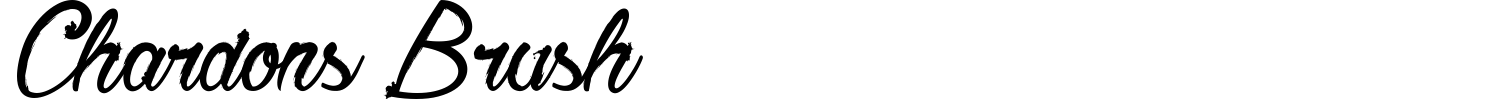 Chardons Brush Font preview