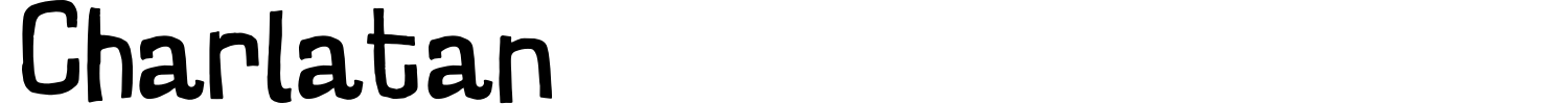 Charlatan Font preview