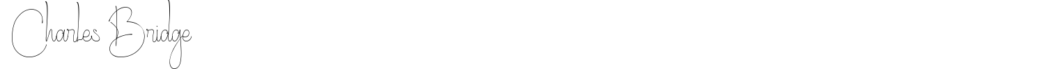 Charles Bridge Font preview