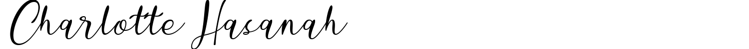 Charlotte Hasanah Font preview