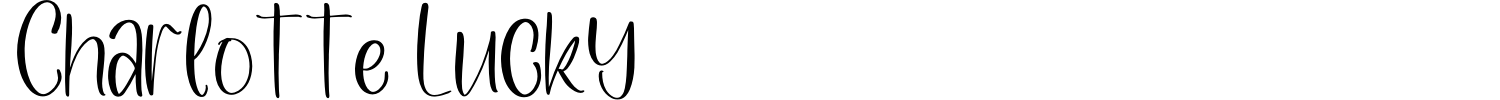 Charlotte Lucky Font preview